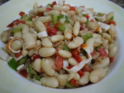 Ensalada de alubias aliñadas