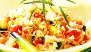 Ensalada de arroz al estilo provenzal