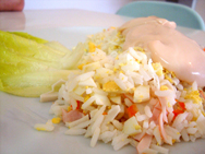 Ensalada de arroz y endibia