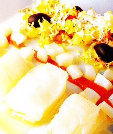 Ensalada de bacalao, sepia y patata