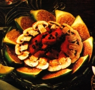 Ensalada de carne e higos