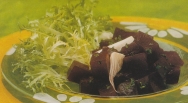 Ensalada de cebolla y remolacha fresca