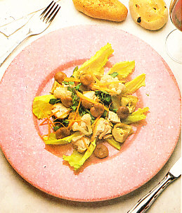 Ensalada de conejo al vinagre balsámico