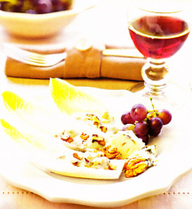 Ensalada de endibias con roquefort