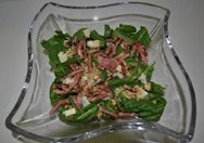 Ensalada de espinacas con bacon