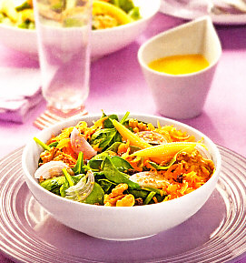 Ensalada de espinacas