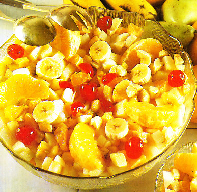 Ensalada de frutas al coñac