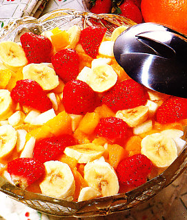 Ensalada de frutas al kirsch
