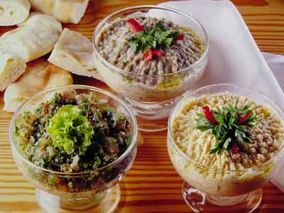 Ensalada de garbanzos hommos con tahina