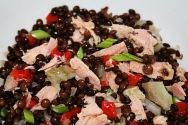 Ensalada de lentejas con atún