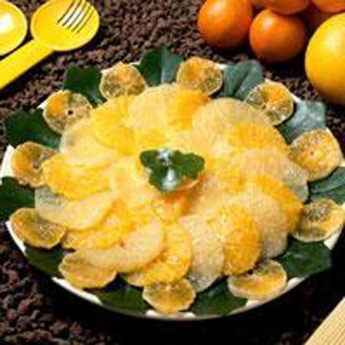 Ensalada de naranja con crema de yogur