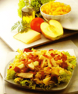 Ensalada de pasta con pollo