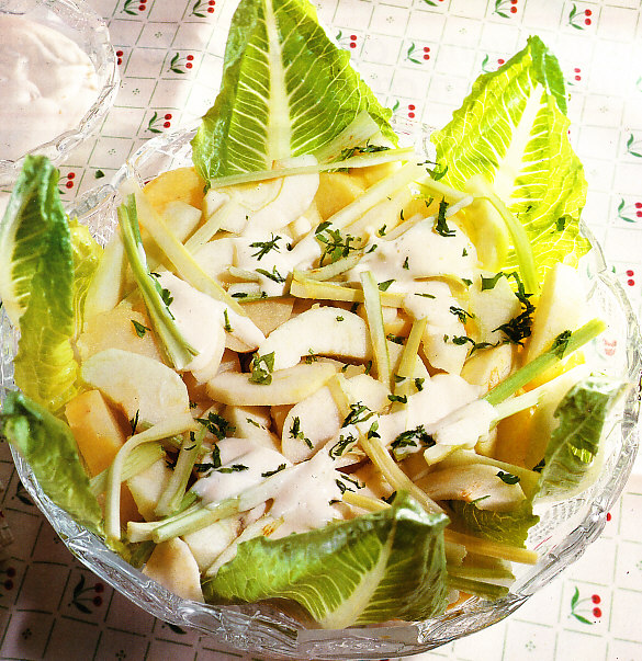 Ensalada de patatas y manzanas