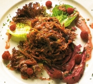 Ensalada de pato confitado