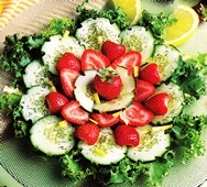 Ensalada de pepinos y fresones