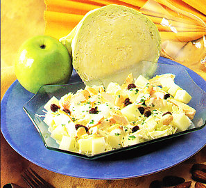 Ensalada de pollo y col