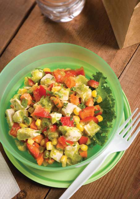 Ensalada de pollo y tomatillo