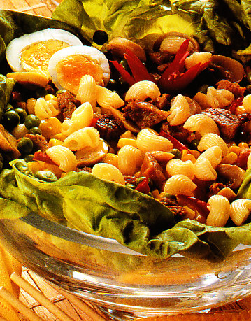 Ensalada de tiburones con maíz