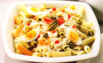 Ensalada de tubos a la mahonesa