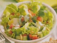 Ensalada de verano con vinagreta de yogur