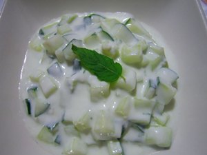 Ensalada de yogur con pepinos