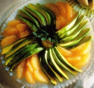 Ensalada exótica de aguacate