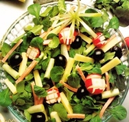 Ensalada negra y verde