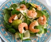 Ensalada templada de cigalas