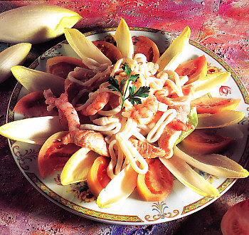 Ensalada templada de pescado