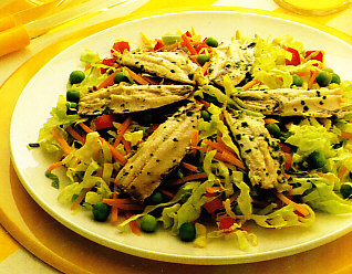 Ensalada templada de sardinas