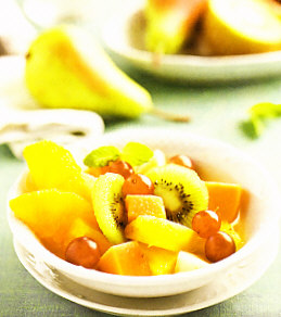 Ensalada tropical a la menta