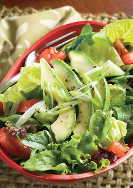 Ensalada verde con aguacate