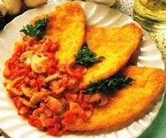 Escalopas de cerdo con salsa de setas
