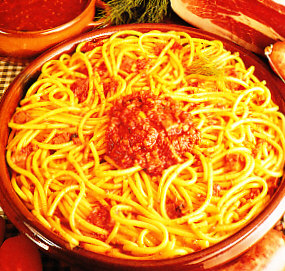 Espaguetis a la marchigiana