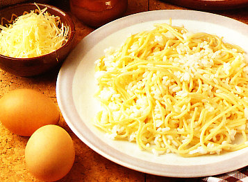 Espaguetis con arroz