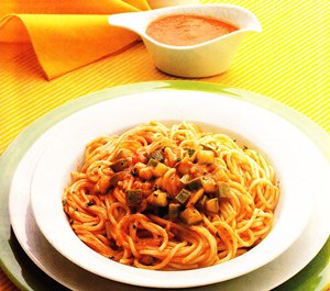 Espaguetis con verduras