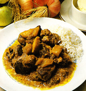 Espalditas de cordero al curry