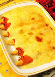 Espárragos blancos gratinados