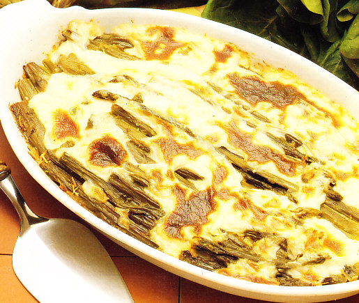 Espárragos gratinados