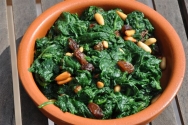 Espinacas a la catalana con brandy