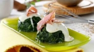 Espinacas con bechamel y jamón