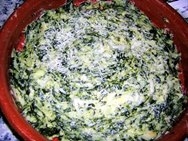 Espinacas con bechamel y nueces