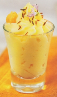 Espuma de garbanzos y aceite de comino