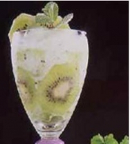 Espuma de kiwis
