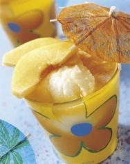 Espuma helada de albaricoque