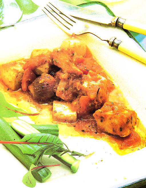 Estofado de atún y tomate