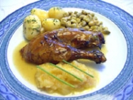 Faisán relleno a la olla