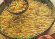 Fideos con garbanzos