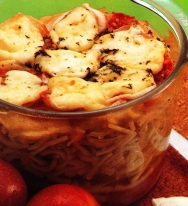 Fideos gruesos y patata