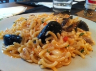 Fideuá de mejillones